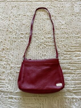 Coletta Red Leather Shoulder Bag